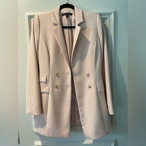 Light Pink Blazer double crest button